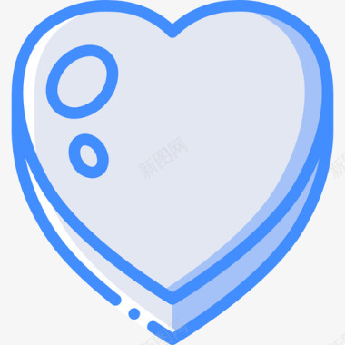 心脏游戏元素4蓝色图标图标