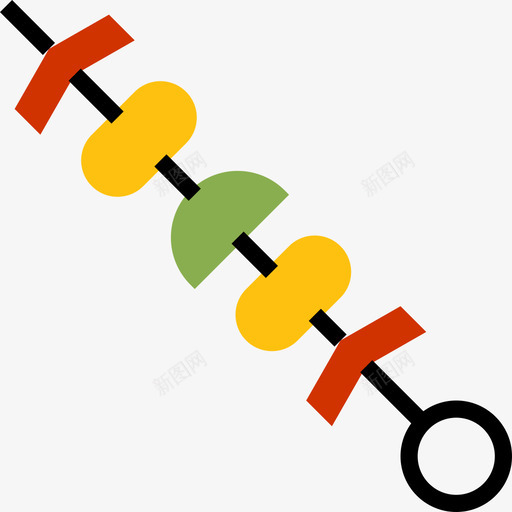 Brochette食品和饮料3扁平图标svg_新图网 https://ixintu.com Brochette 扁平 食品和饮料3