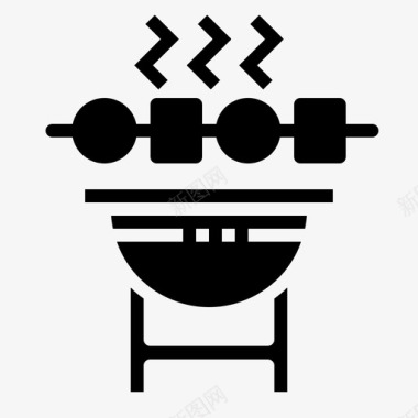 烧烤烹饪设备图标图标
