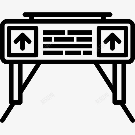 机场50号航站楼直线图标svg_新图网 https://ixintu.com 机场50号航站楼 直线