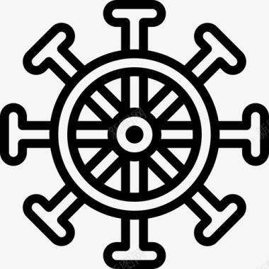 舵手航海14线性图标图标