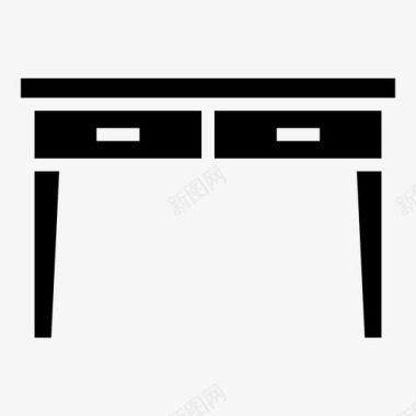 桌子家具内部图标图标