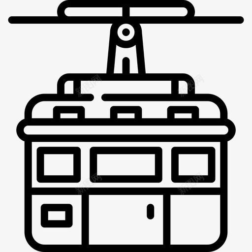 缆车车厢旅行149直线图标svg_新图网 https://ixintu.com 旅行149 直线 缆车车厢