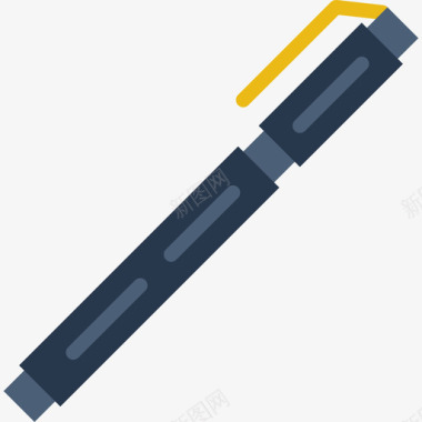 钢笔38号工具扁平图标图标
