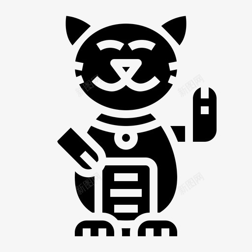 manekineko财富日本图标svg_新图网 https://ixintu.com manekineko 日本 日本实心图标 玩具 财富