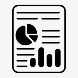 财务报告财务报告分析财务图表图标高清图片