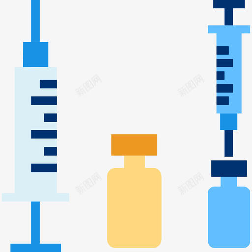 注射器医疗保健3扁平图标svg_新图网 https://ixintu.com 医疗保健3 扁平 注射器
