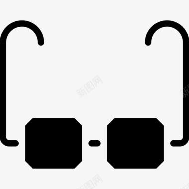 眼镜网络必备3填充图标图标