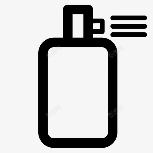 喷雾理发店瓶子图标svg_新图网 https://ixintu.com 喷雾 工具 湿头发 理发店 瓶子