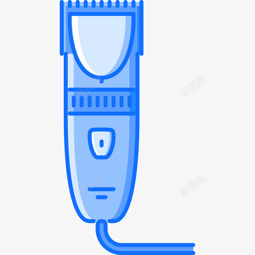 剃须刀美容44蓝色图标svg_新图网 https://ixintu.com 剃须刀 美容44 蓝色