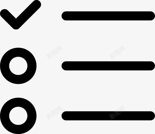 清单项目符号列表完成图标svg_新图网 https://ixintu.com 任务 完成 数字化 无序 清单 项目符号列表