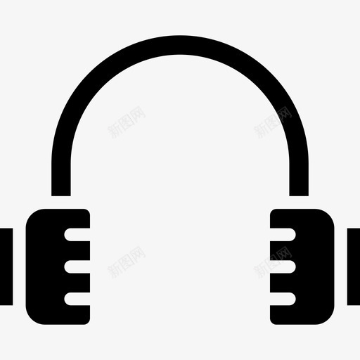 耳机电子设备6填充图标svg_新图网 https://ixintu.com 填充 电子设备6 耳机
