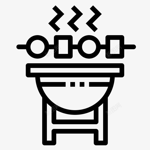 烹饪夏季烧烤设备图标svg_新图网 https://ixintu.com 夏季烧烤设备 烹饪