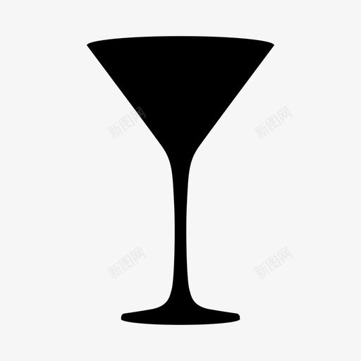 马提尼杯酒精饮料图标svg_新图网 https://ixintu.com 玻璃器皿 酒精 饮料 马提尼杯 鸡尾酒玻璃器皿透视图