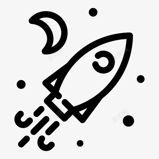 火箭未来科学图标svg_新图网 https://ixintu.com 太空 宇宙飞船 未来 火箭 科学 飞船