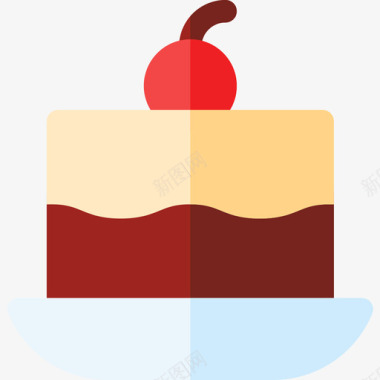 一块蛋糕糖果2平的图标图标