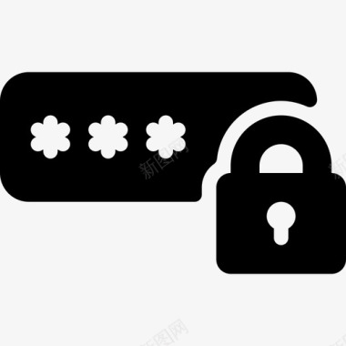 密码互联网安全22填充图标图标
