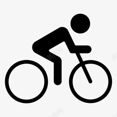 骑自行车骑车运动图标图标