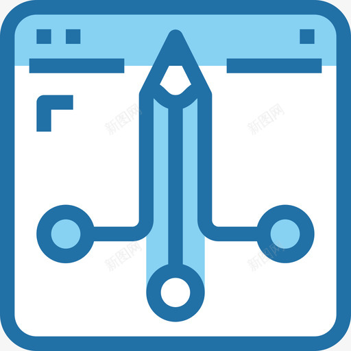 在线学习教育和学习3蓝色图标svg_新图网 https://ixintu.com 在线学习 教育和学习3 蓝色