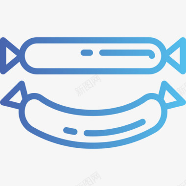 香肠超市24梯度图标图标
