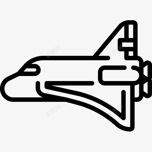 航天飞机运输91直线型图标svg_新图网 https://ixintu.com 直线型 航天飞机 运输91