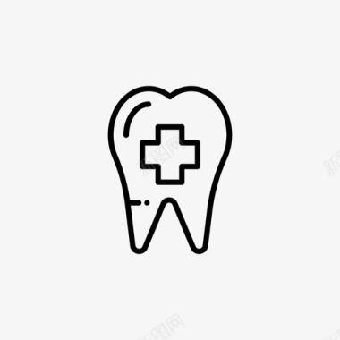 牙齿医疗医院图标图标