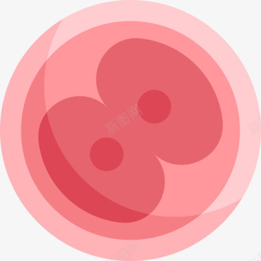 卵子母性扁平图标图标