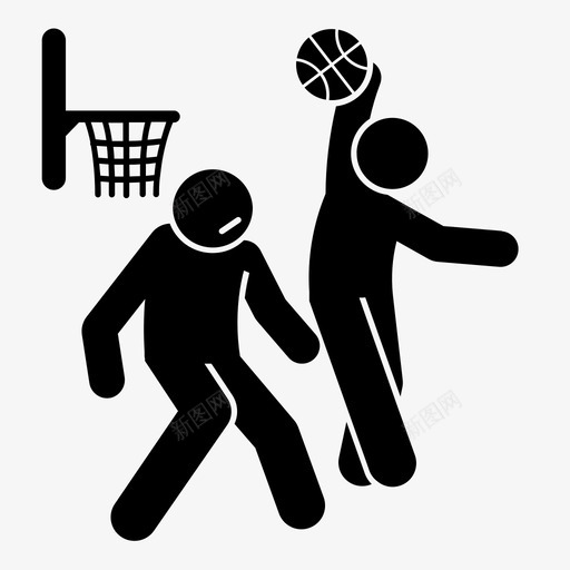 篮球上篮男子图标svg_新图网 https://ixintu.com 上篮 体育 扣篮 男子 篮球 篮球运动员