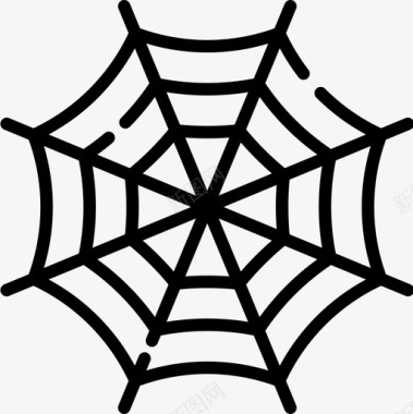 蜘蛛网万圣节62直线型图标图标