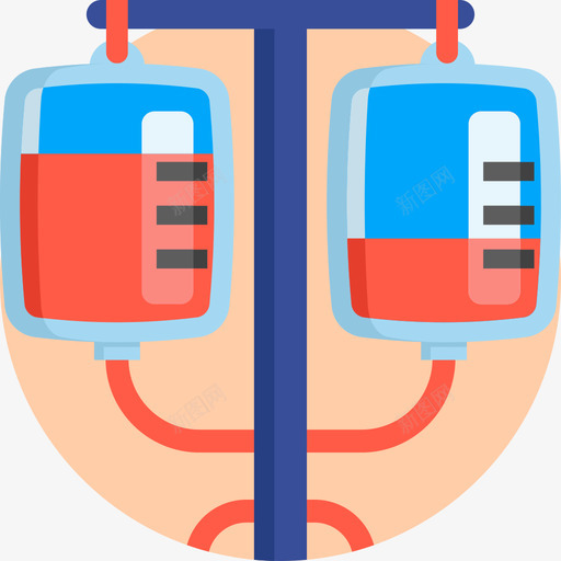 静脉输液袋献血扁平图标svg_新图网 https://ixintu.com 扁平 献血 静脉输液袋