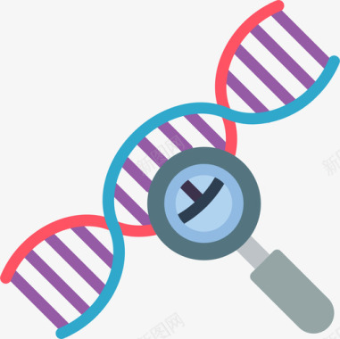 Dna链生物识别3扁平图标图标