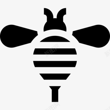 蜜蜂自然39填充图标图标