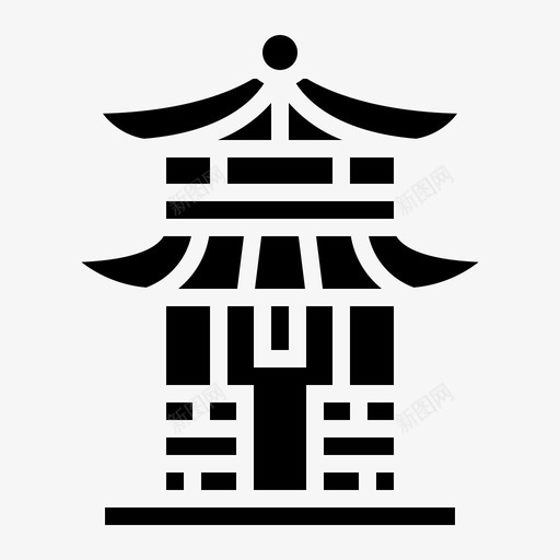 神龛中国文化图标svg_新图网 https://ixintu.com 中国 文化 瓷器 神龛 精神