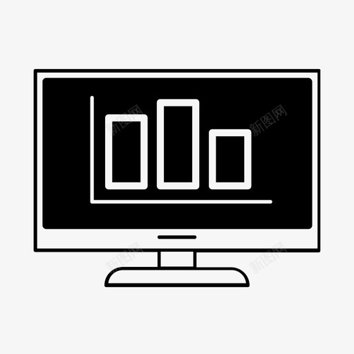 计算机分析条形图基金图标svg_新图网 https://ixintu.com 图表 基金 条形图 统计 计算机分析 金融分析图表