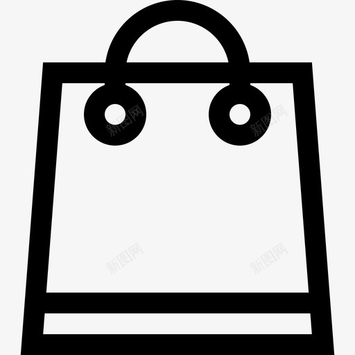 购物袋自由时间3线性图标svg_新图网 https://ixintu.com 线性 自由时间3 购物袋