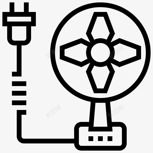 电风扇风扇电器家用电器图标svg_新图网 https://ixintu.com 家用电器 电风扇 风扇电器