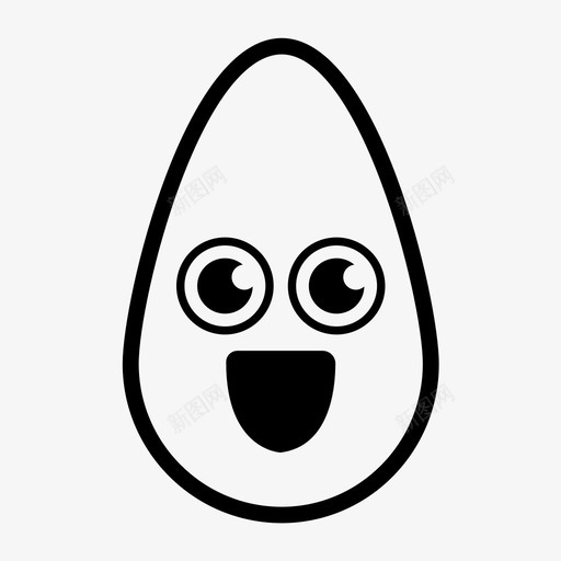 兴奋的蛋复活节表情符号图标svg_新图网 https://ixintu.com 兴奋的蛋 复活节 彩蛋 快乐 表情符号