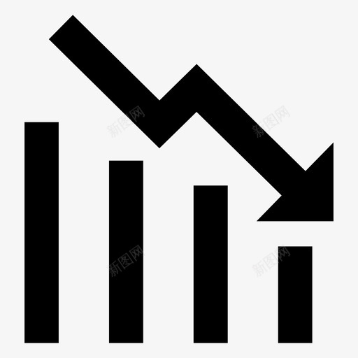 减少进度图表收入图标svg_新图网 https://ixintu.com 减少进度 图表 收入