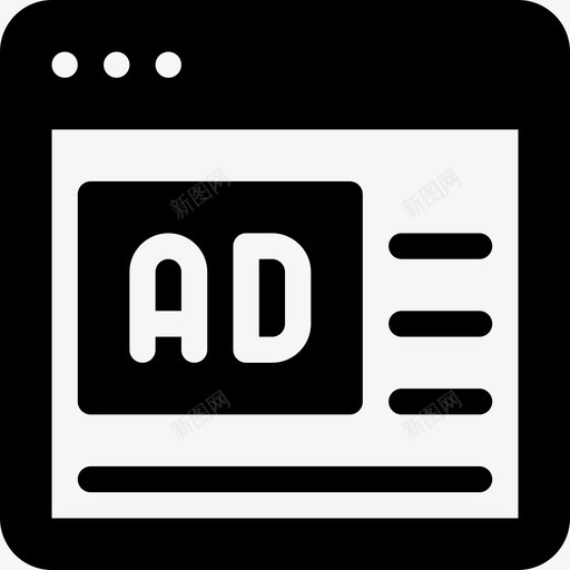 在线营销和广告8填充图标svg_新图网 https://ixintu.com 在线 填充 营销和广告8