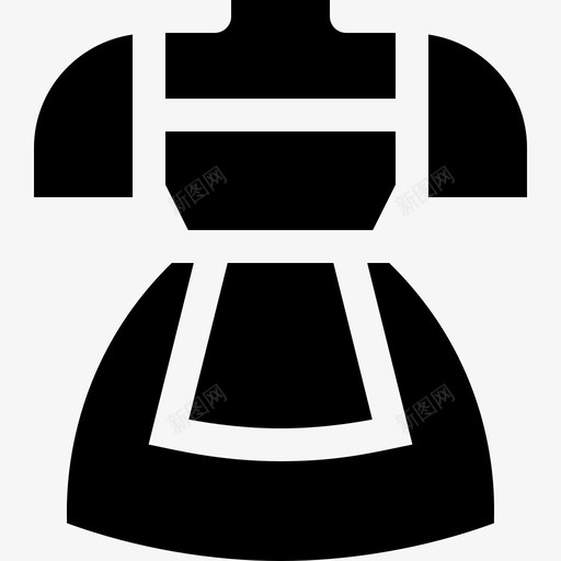 连衣裙荷兰2号填充图标svg_新图网 https://ixintu.com 填充 荷兰2号 连衣裙