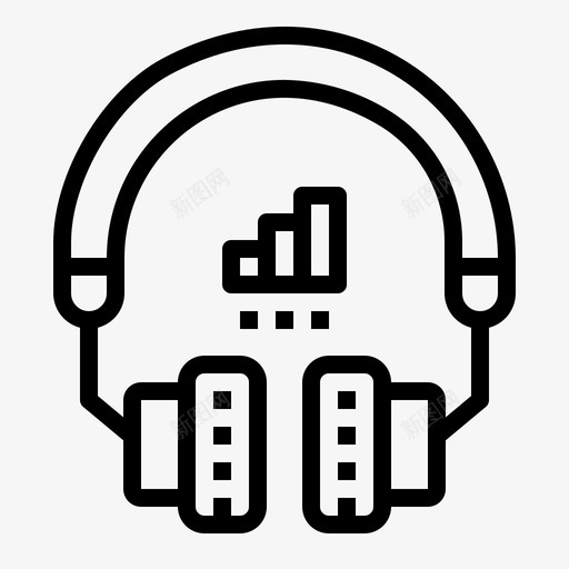 音频耳机电子产品图标svg_新图网 https://ixintu.com 声音 多媒体概要 电子产品 耳机 音频