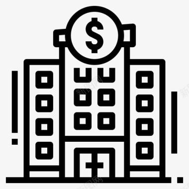 公司银行大楼图标图标