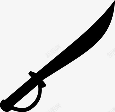 剑砍刀军刀图标图标