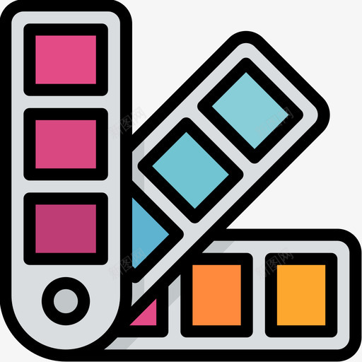 配色方案网页开发27线性颜色图标svg_新图网 https://ixintu.com 线性颜色 网页开发27 配色方案