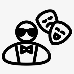 明星模特演员工作模特图标高清图片