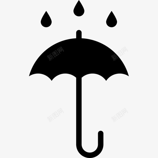 下雨天气180填充图标svg_新图网 https://ixintu.com 下雨 填充 天气180
