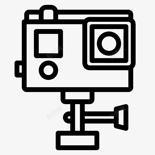 动作摄像机设备电子图标svg_新图网 https://ixintu.com 动作摄像机 媒体 技术 电子 设备