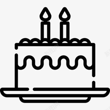 生日蛋糕面包店52直系图标图标