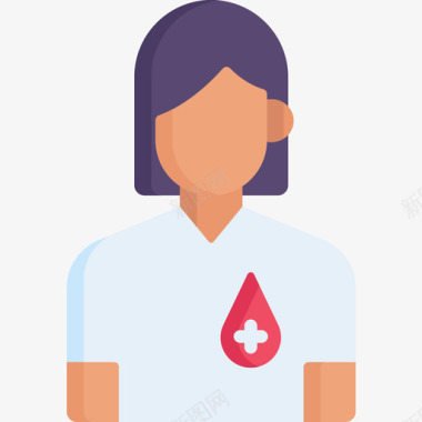 捐献者献血5扁平图标图标