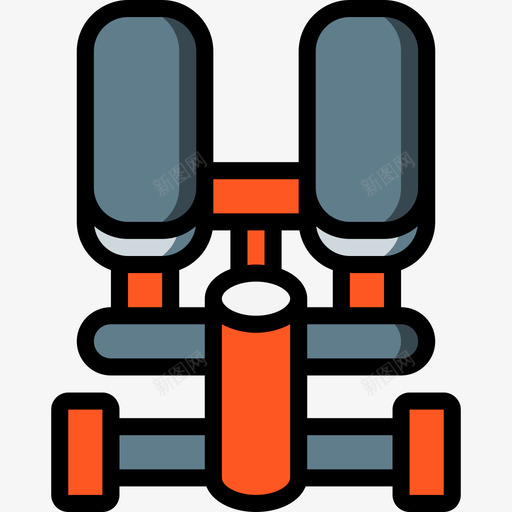 机器健身器材13线颜色图标svg_新图网 https://ixintu.com 健身器材13 机器 线颜色